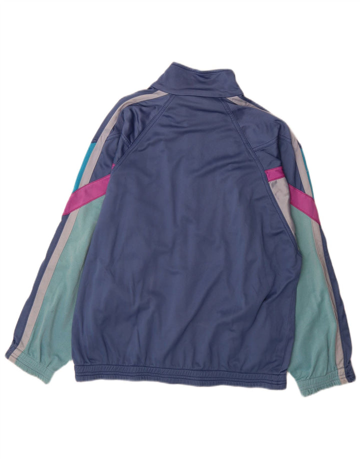 Diadora Herren-Trainingsanzugoberteil mit Grafik, Größe L, Marineblau, Farbblock