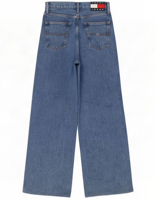 Tommy Hilfiger Womens Claire High Rise Wide Leg Jeans W25 L28 Blue Cotton