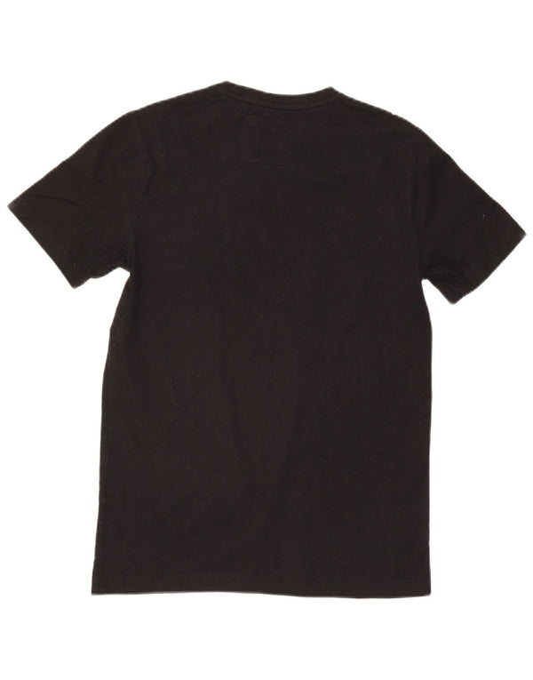 Crew Clothing Herren T-Shirt Top Small Schwarz Baumwolle