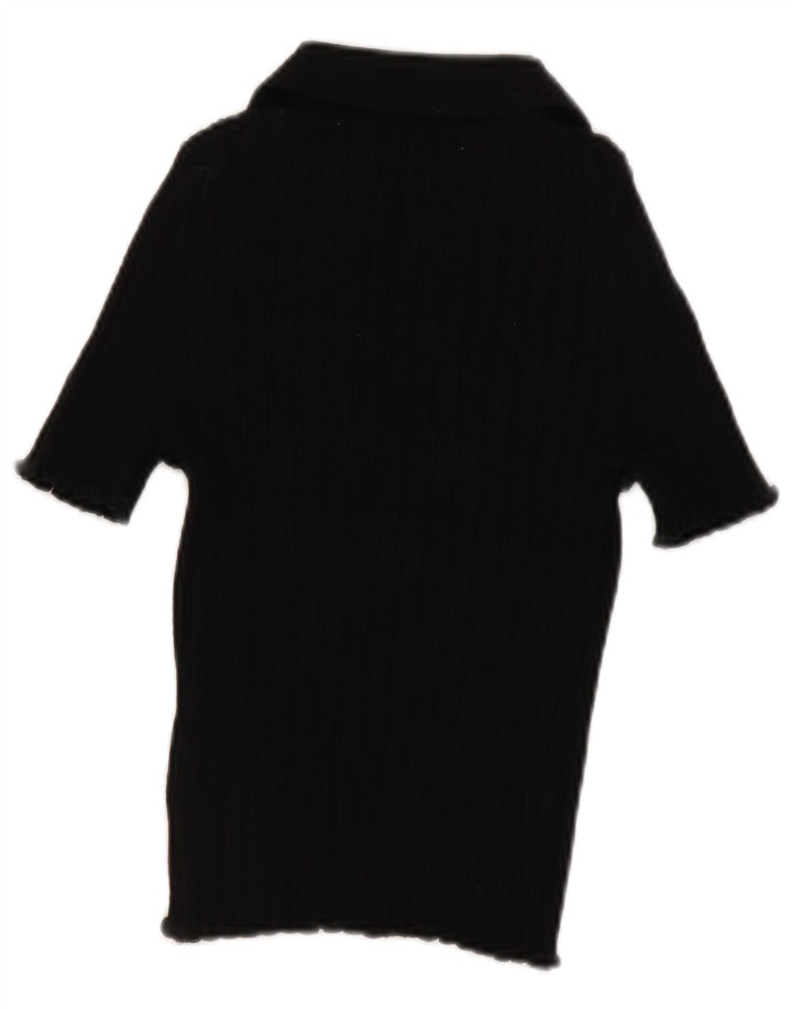 Boden Damen-Poloshirt, UK 12, mittelschwarz, Baumwolle