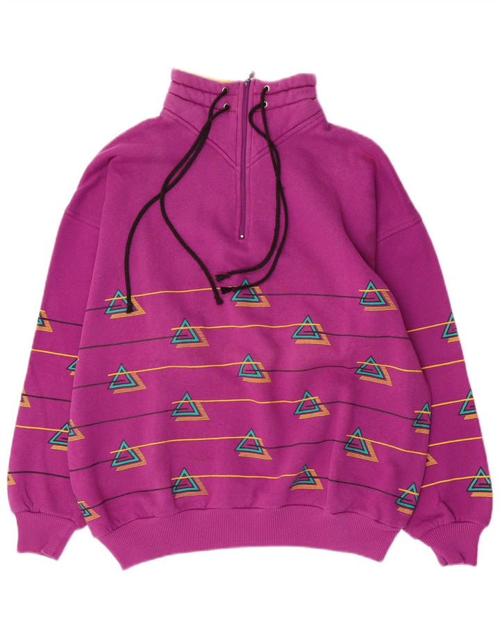 Rodeo Damen-Trainingsanzug mit Grafik, EU 40, mittelrosa, geometrisch, Retro