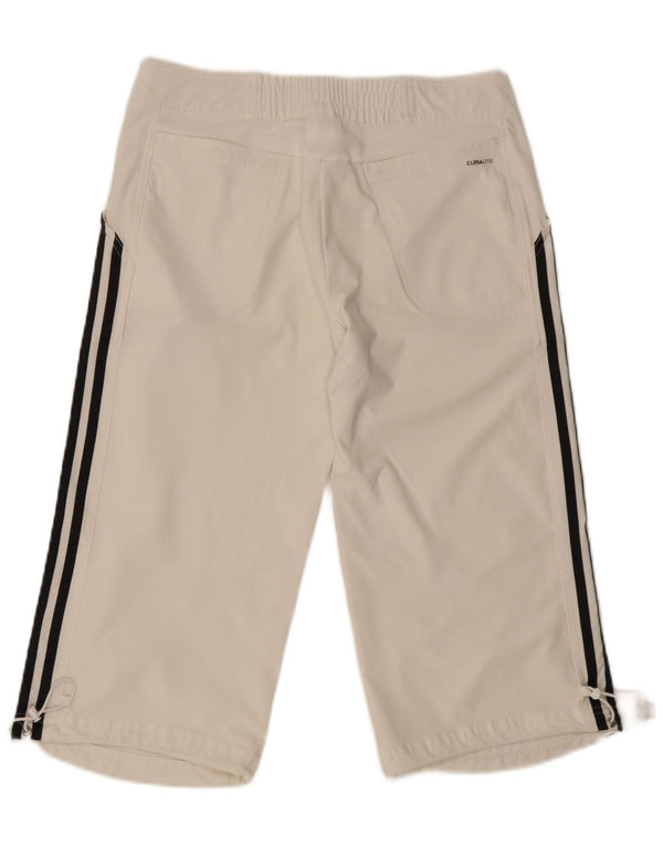Adidas Damen Clima 365 Caprihose UK 12 Medium W30 L20 Weiß Polyester