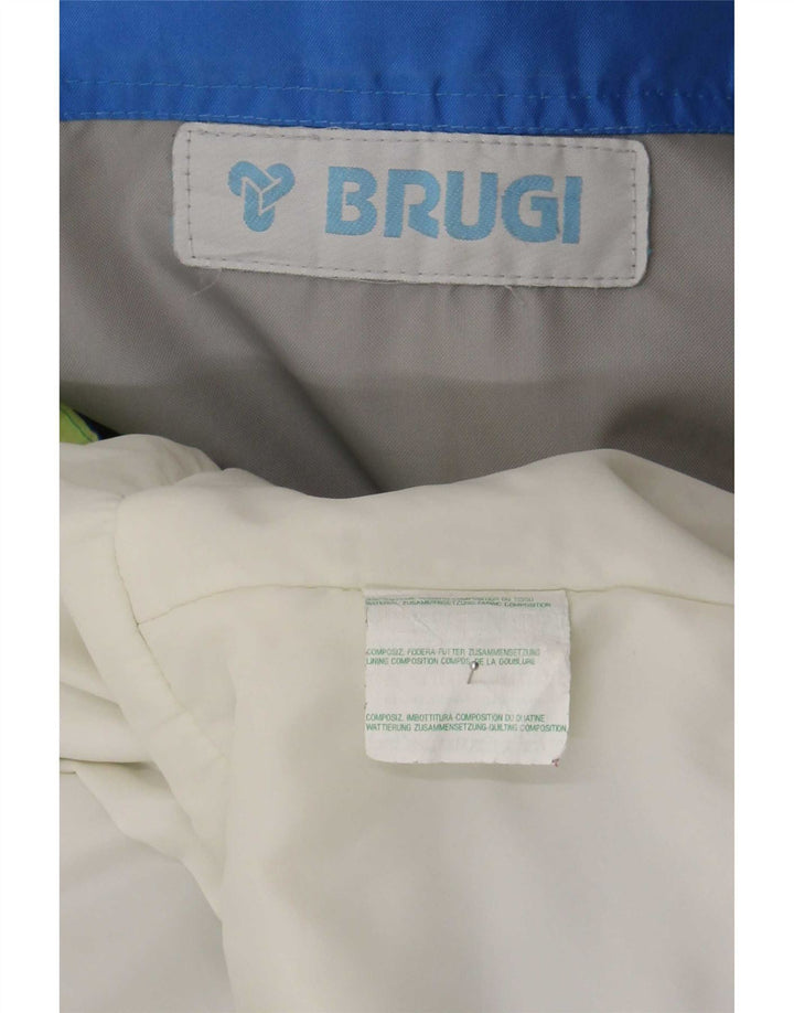 Brugi Herren-Ski-Overall, groß, blau, Farbblock