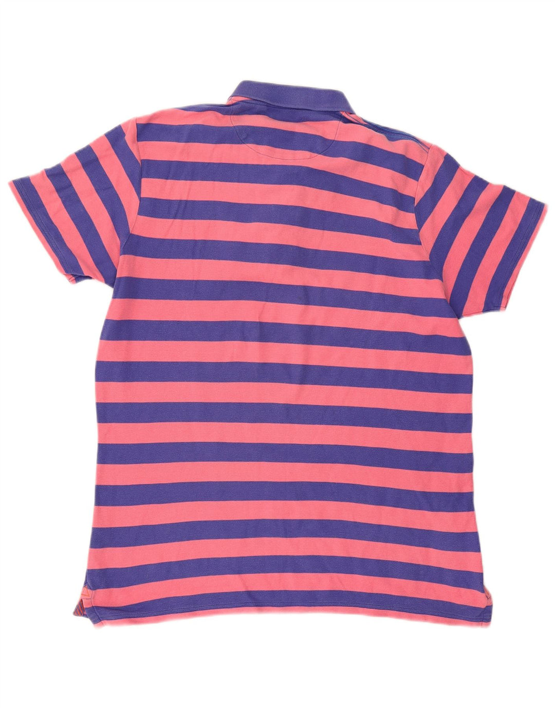 Fat Face Herren-Poloshirt, groß, blau gestreift, Baumwolle