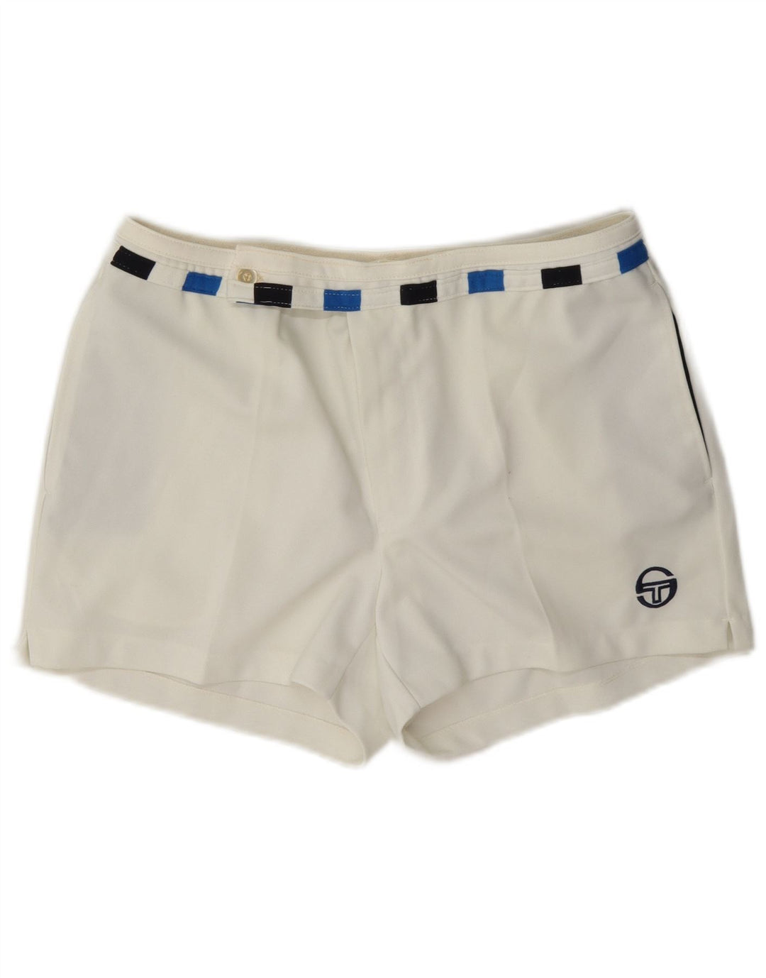 Sergio Tacchini Damen Chinoshorts IT 52 2XL W36 Weißer Farbblock
