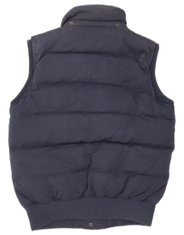 Fat Face Damen Sherpa Wattierte Weste UK 12 Medium Marineblau Polyester