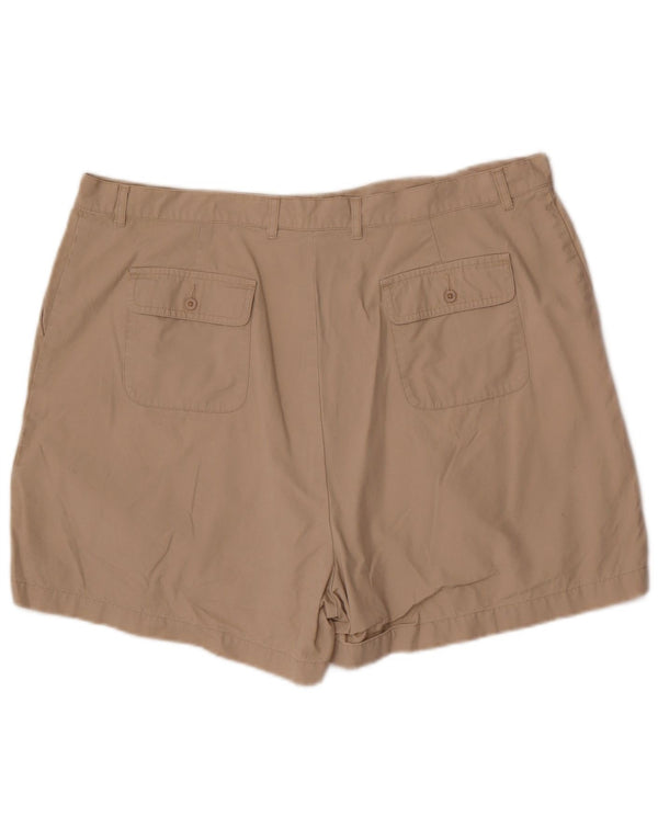 Eddie Bauer Damen Chinoshorts US 20 3XL W38 Beige Baumwolle