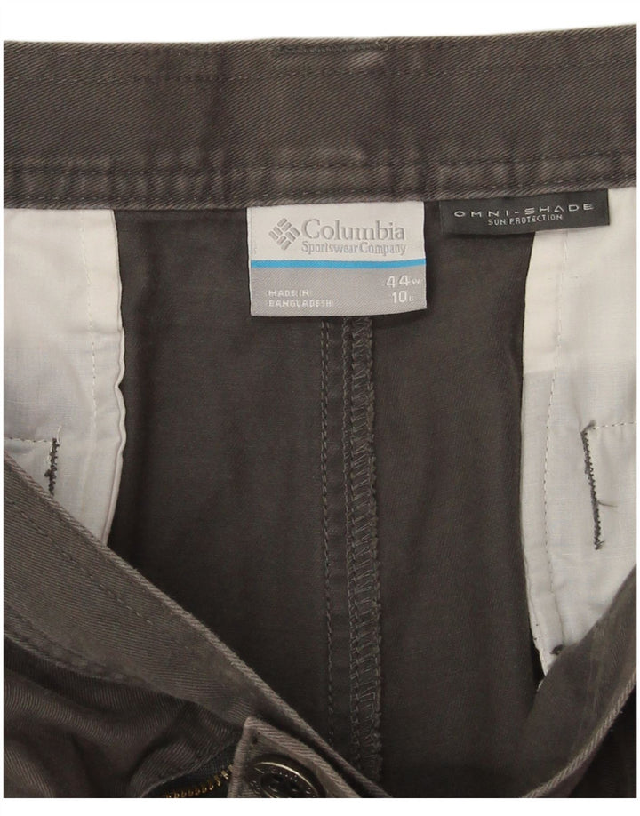 Columbia Herren Omni-Shade Cargo Shorts W44 2XL Grau Baumwolle