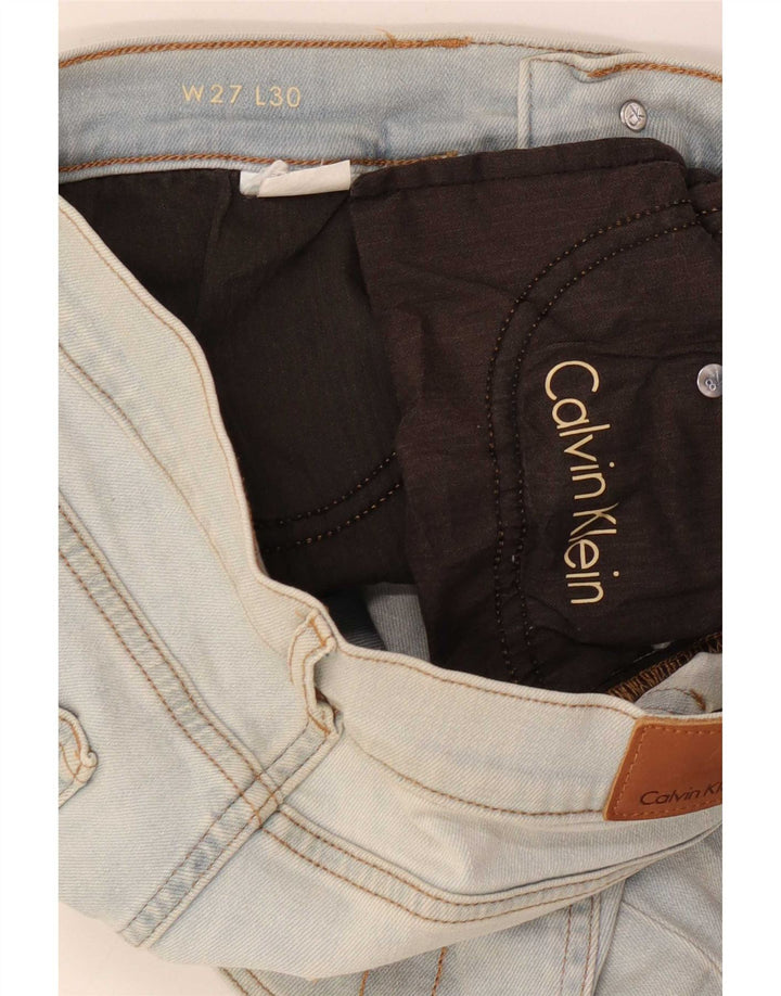 Calvin Klein Damen Slim Jeans W27 L26 Blau