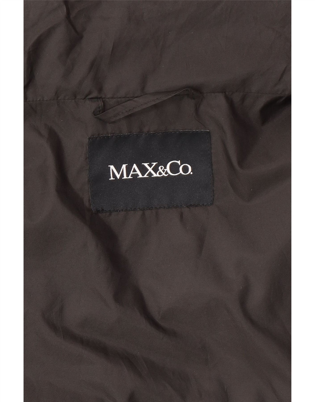 Max & Co. Kurzärmlige gepolsterte Damenjacke UK 12 Mittelschwarzes Polyester
