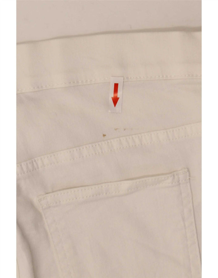 Marks & Spencer Damen Jegging-Jeans UK 12 Medium W32 L28 Weiße Baumwolle
