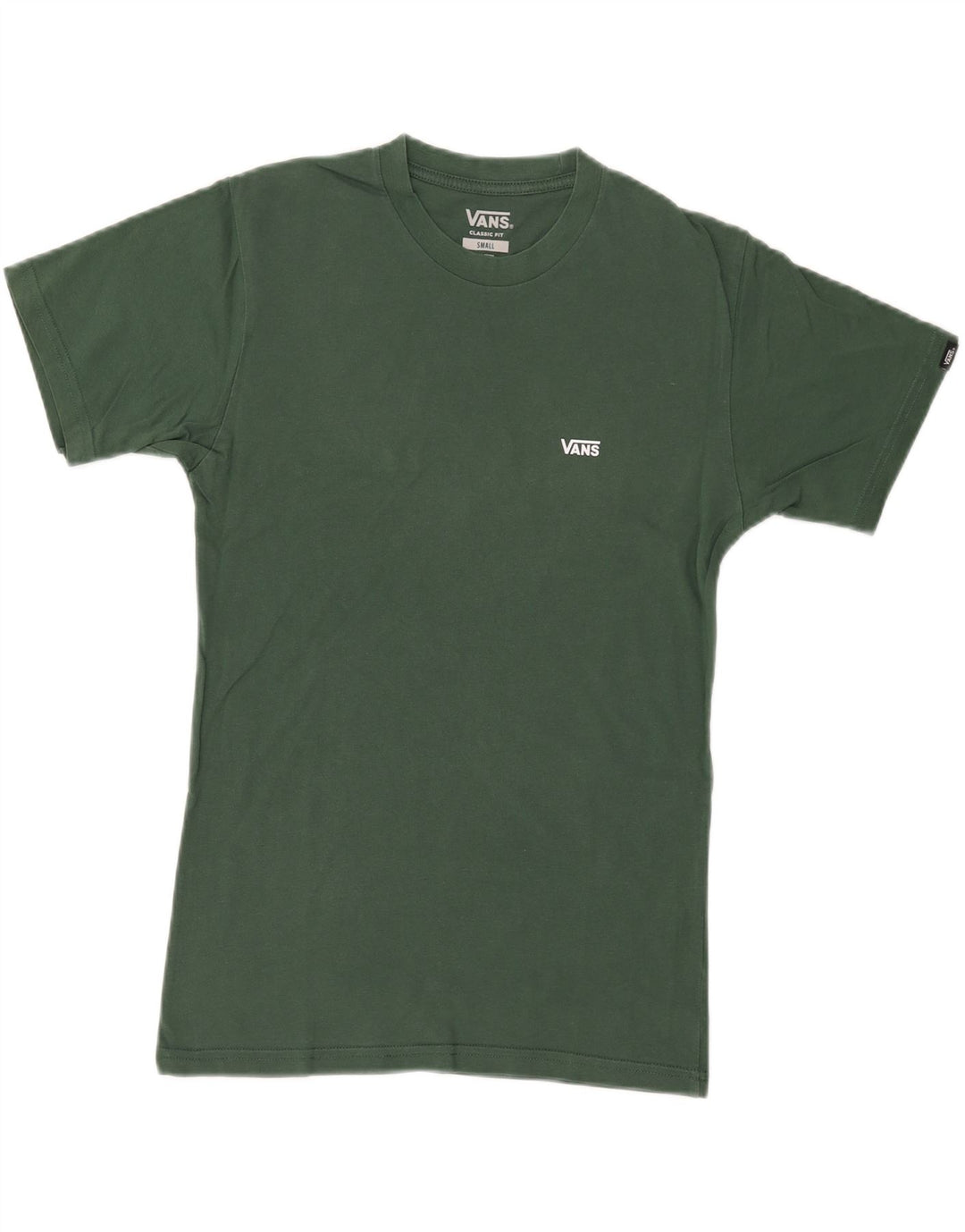 Vans Herren-T-Shirt mit klassischer Passform, klein, grüne Baumwolle
