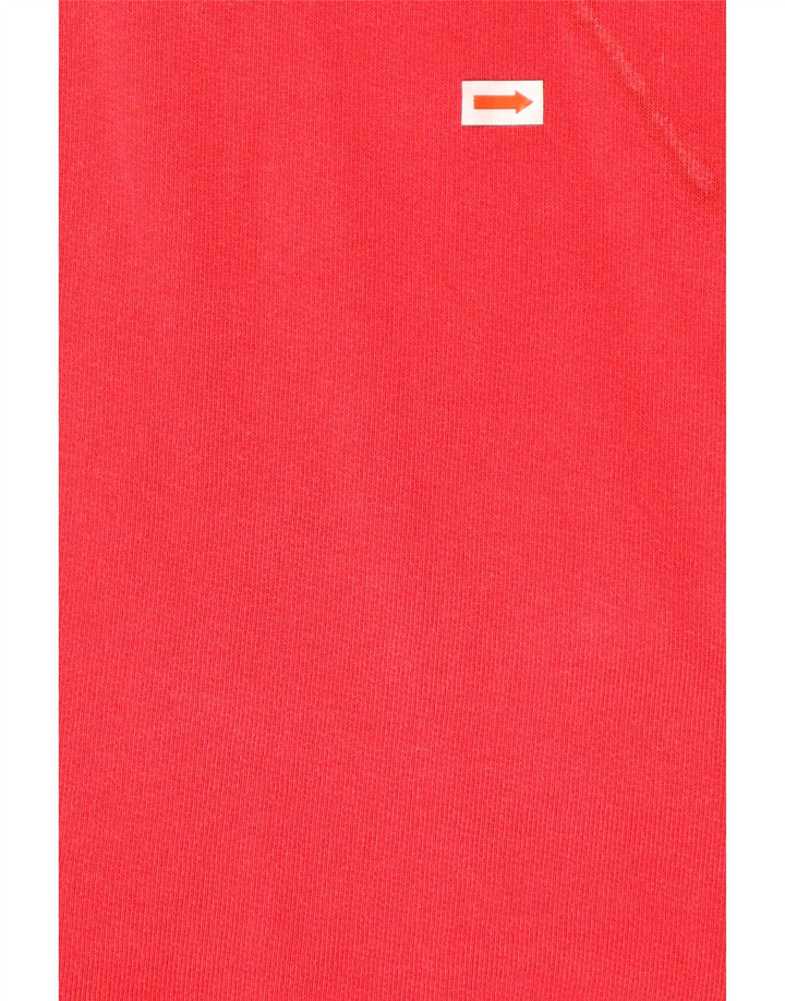 WHITE STUFF Herren-Sweatshirt mit lockerer Passform, Grafik und Reißverschluss am Hals, XL, Rot