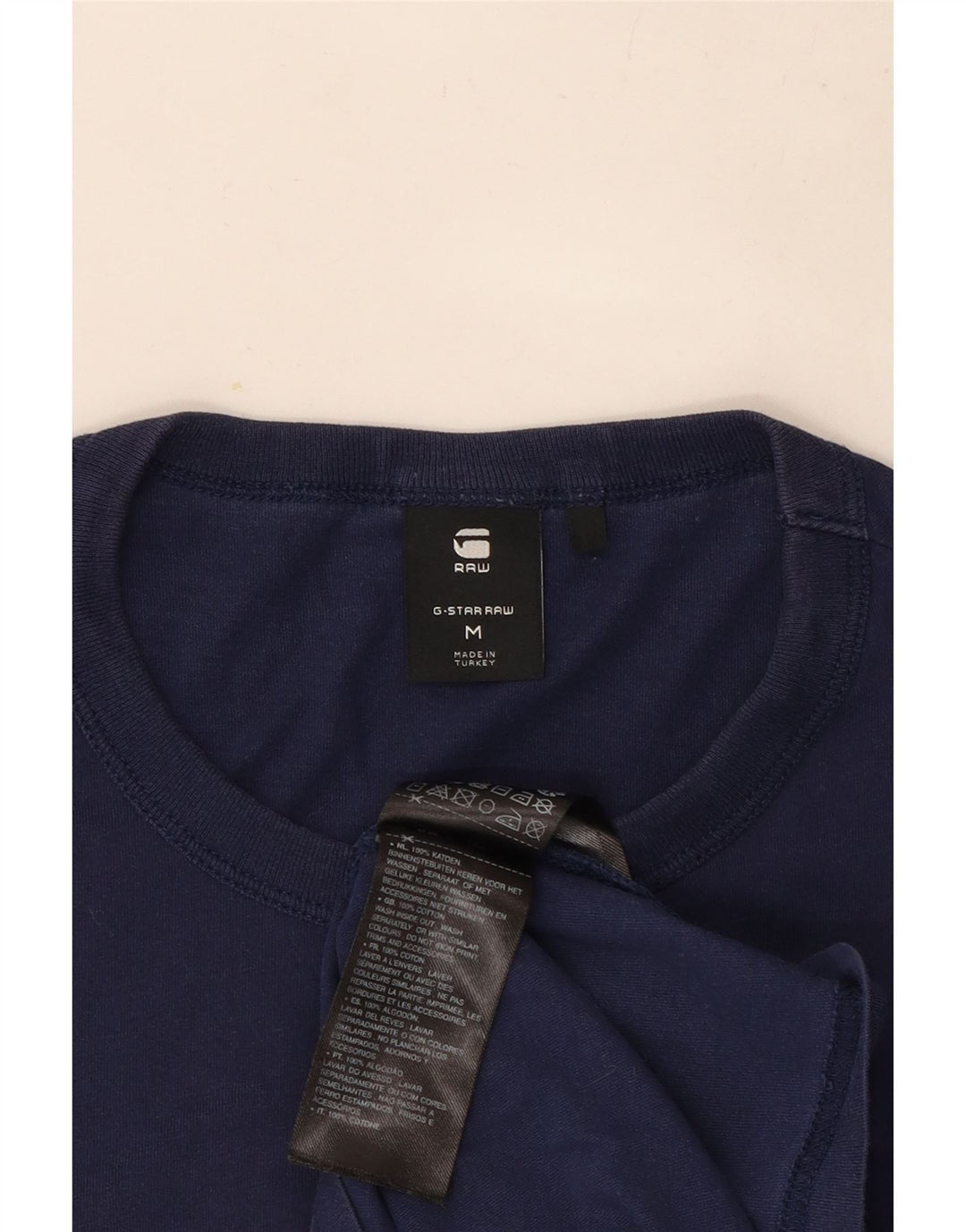 G-Star Herren Grafik-T-Shirt-Oberteil aus Baumwolle in mittlerem Marineblau