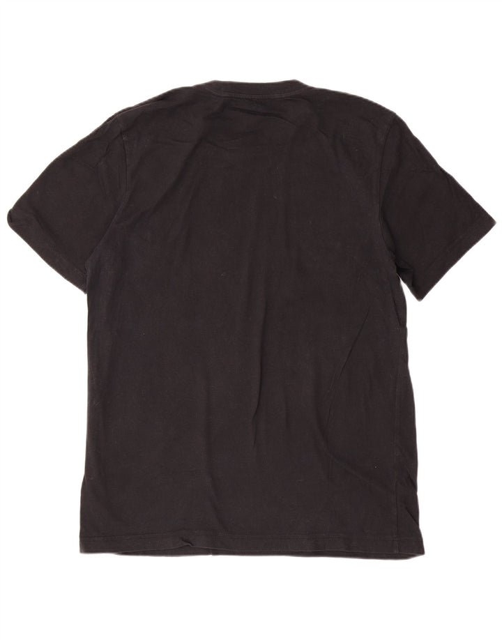 ADIDAS Mens Graphic T-Shirt Top Medium Black Cotton