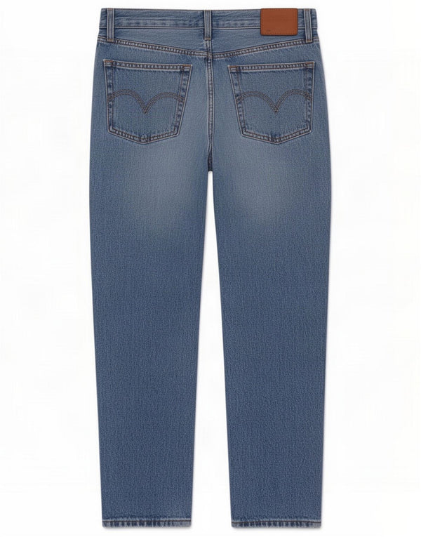 Levi's Damen 501 Straight Jeans W26 L27 Blau