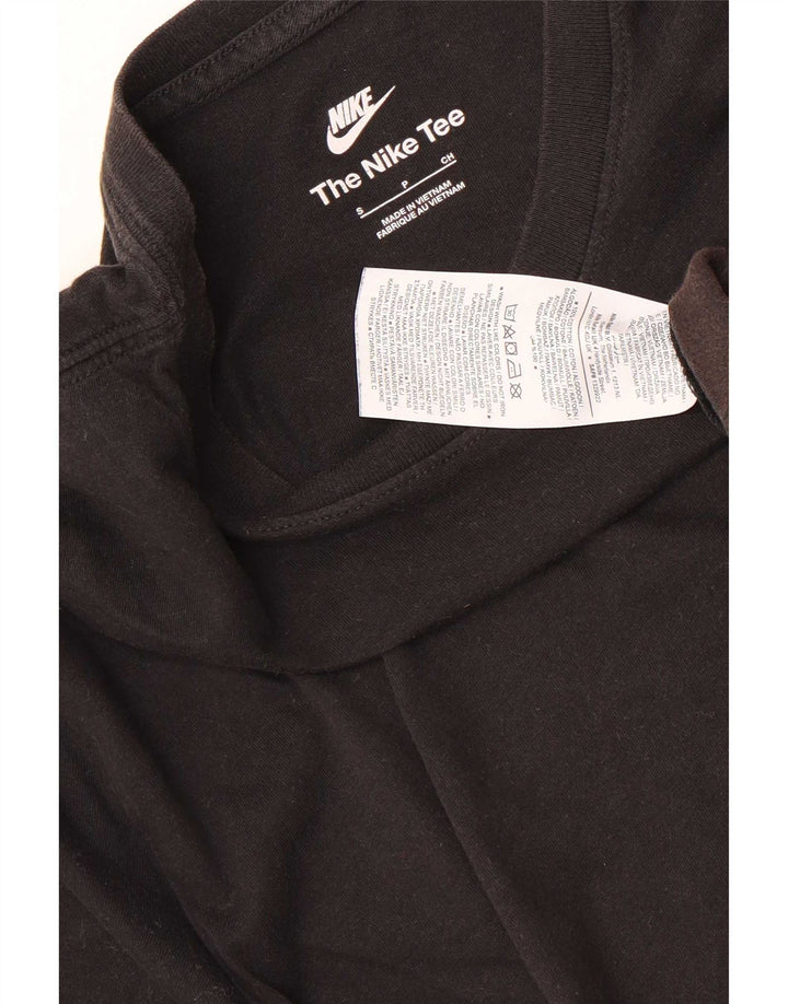 Nike Herren T-Shirt Top Small Schwarz Baumwolle