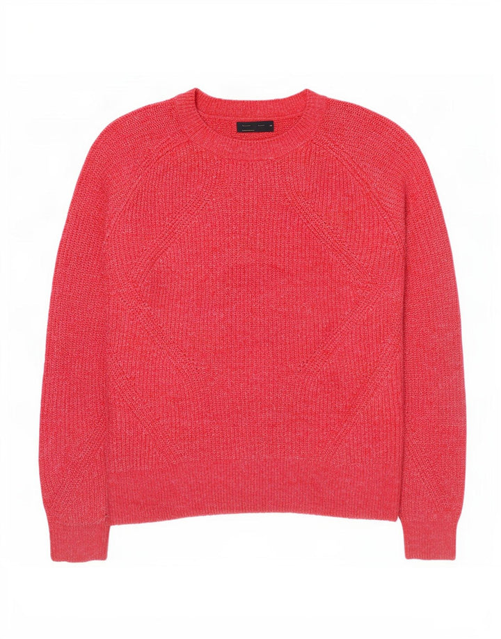 Marks & Spencer Damen-Pullover mit Rundhalsausschnitt, Gr. 14, mittelrosa meliert
