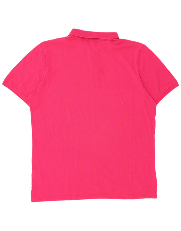 Napapijri Herren Poloshirt 2XL Rosa Baumwolle