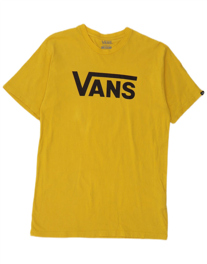 Vans Herren-T-Shirt mit klassischer Passform aus mittelgelber Baumwolle mit Grafik