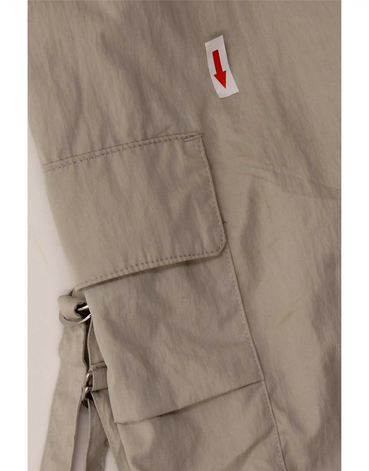Zara Damen Joggers Cargohose XS W24 L29 Grau Polyester