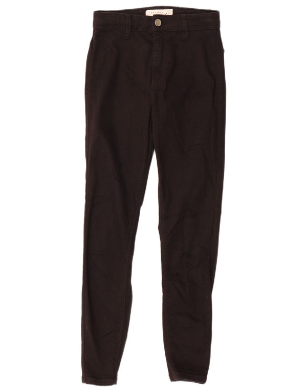 Topshop Skinny-Freizeithose für Damen, W26, L24, schwarze Baumwolle