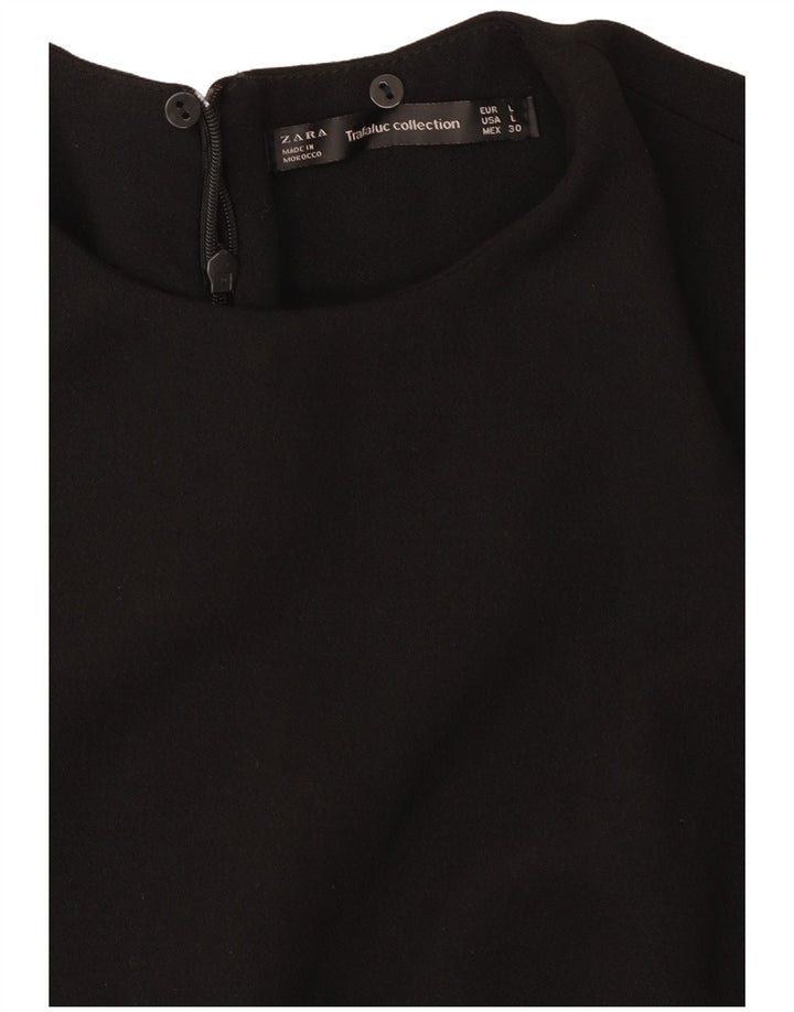 Zara Damen Etuikleid UK 14 Large Schwarz