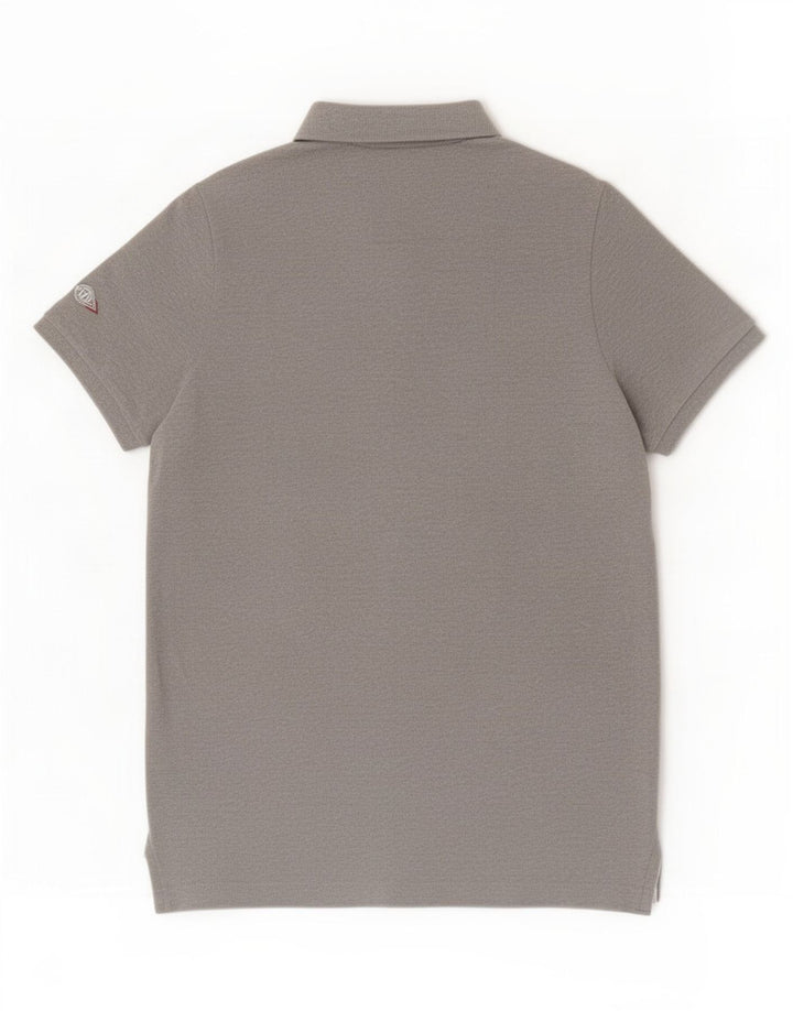 Superdry Herren-Poloshirt XL aus grauer Baumwolle