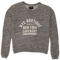 Superdry Damen Grafik-Sweatshirtpullover UK 10 Small Grau meliert