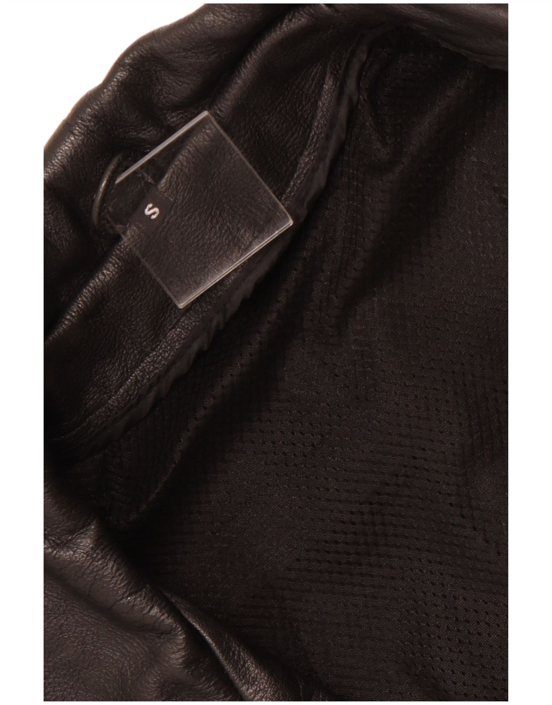 VINTAGE Herren Leder Bikerjacke UK 36 Small Schwarz