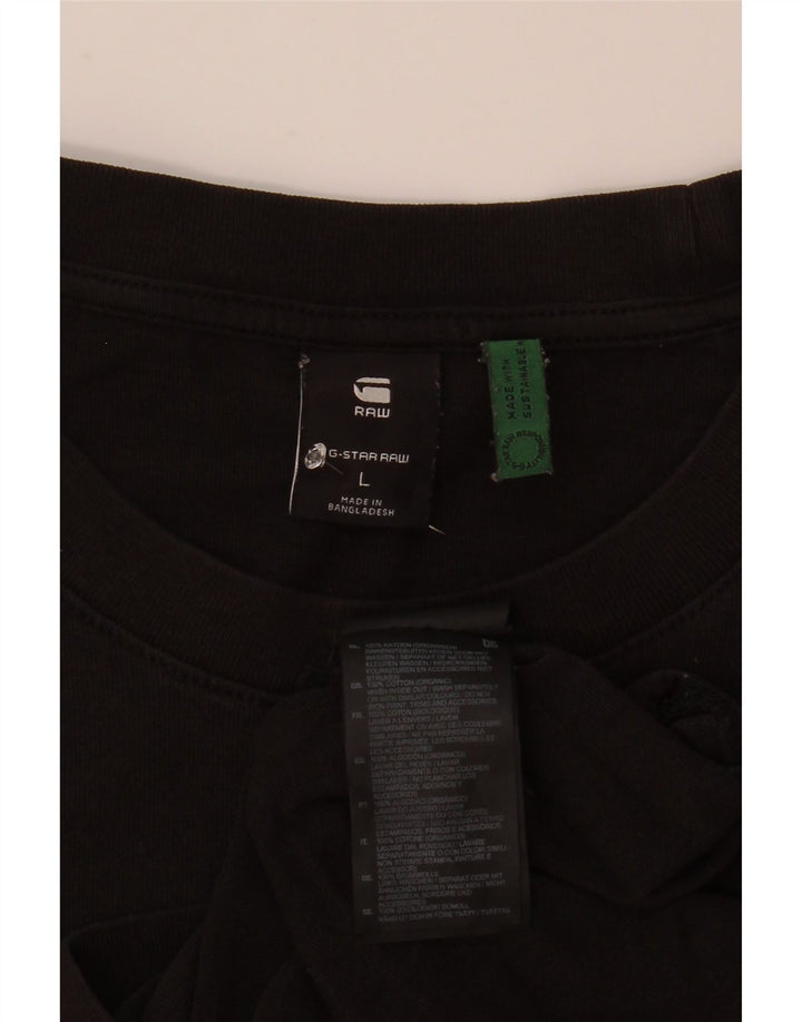 G-Star Herren T-Shirt Top Large Schwarz Baumwolle