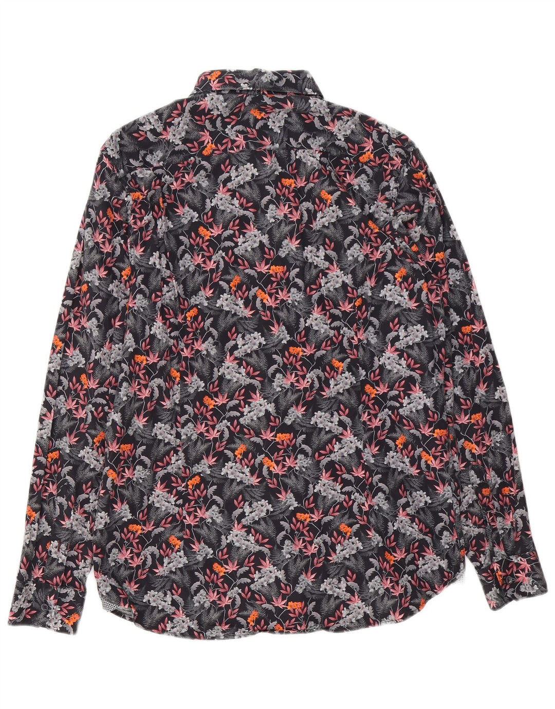 Ted Baker Herrenhemd, Größe 4, groß, mehrfarbig, Blumenmuster, Baumwolle