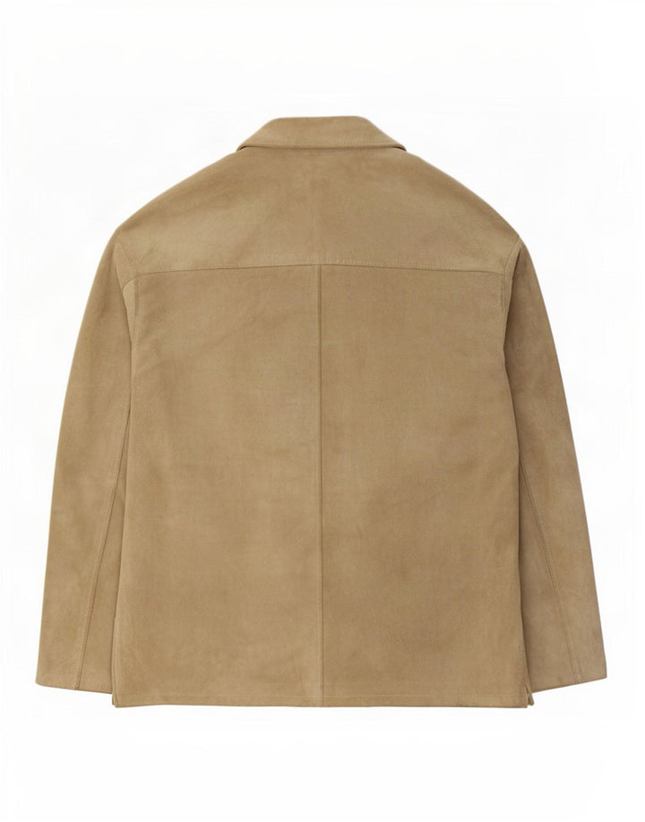Wit Boy Herren Wildlederjacke IT 50 Large Beige Leder
