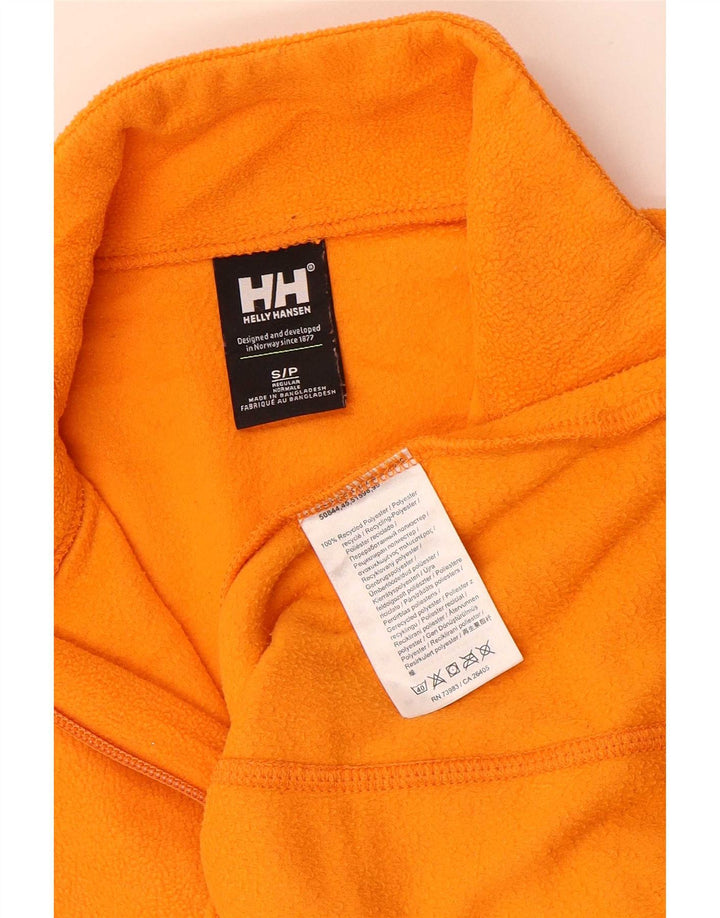 Helly Hansen Herren-Fleecepullover mit Reißverschluss am Hals, Größe S, Orange, Polyester
