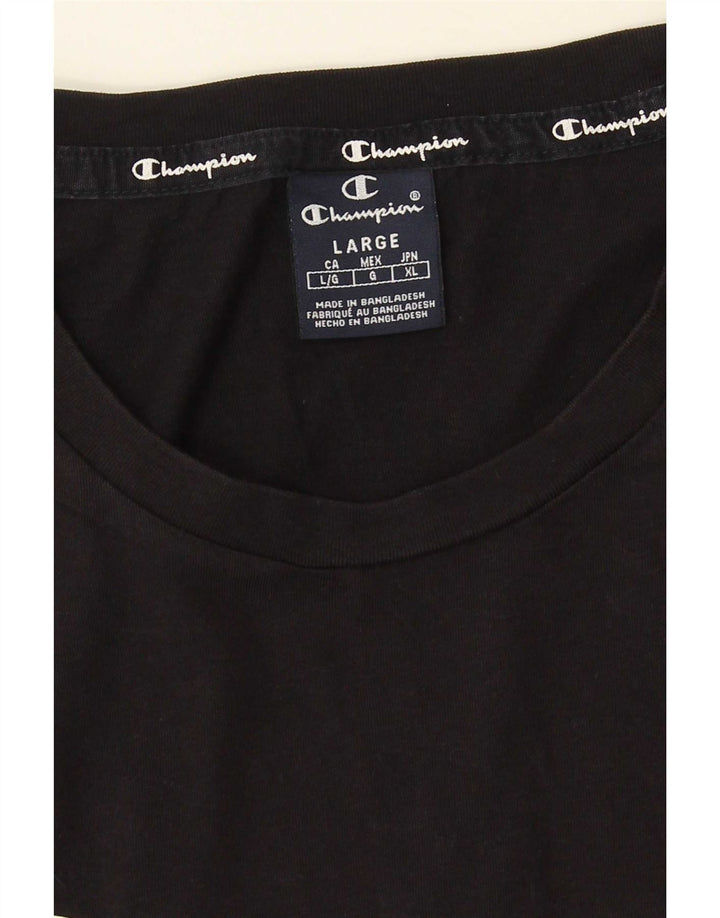 Champion Herren Grafik-Weste-Top, Größe L, Schwarz