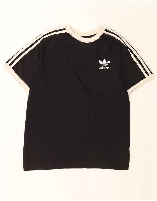 Adidas Herren T-Shirt Top Small Schwarz Baumwolle