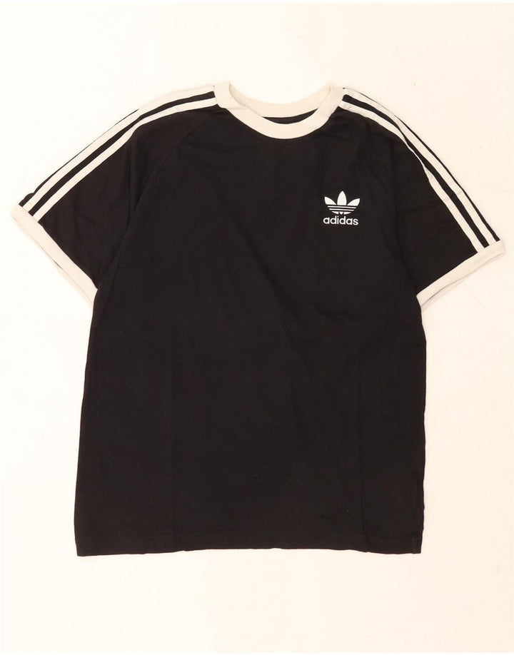 Adidas Herren T-Shirt Top Small Schwarz Baumwolle
