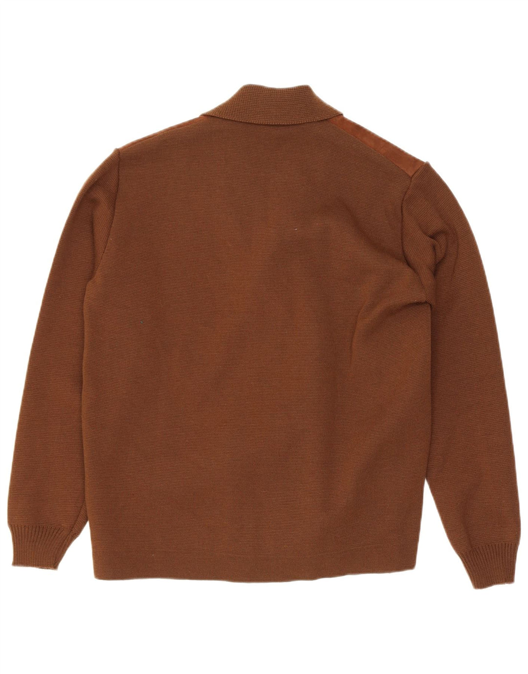 Vintage Herren Cardigan Pullover Klein Braun