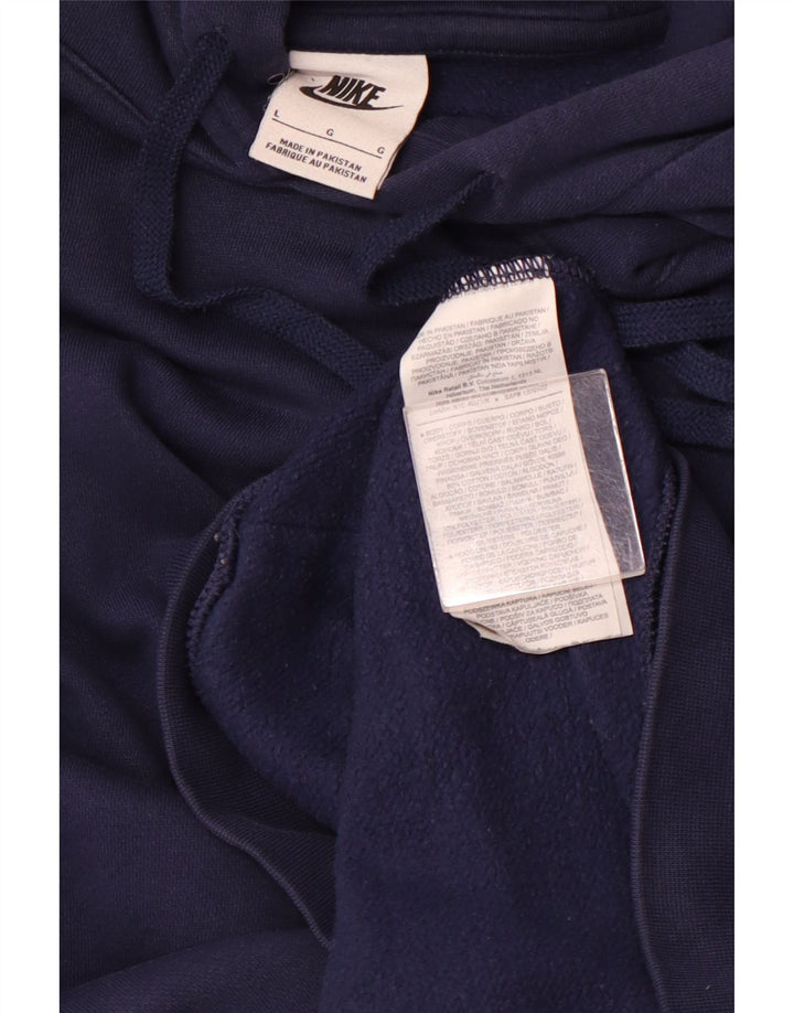 Nike Herren-Kapuzenpullover mit Grafik, groß, marineblau, Baumwolle