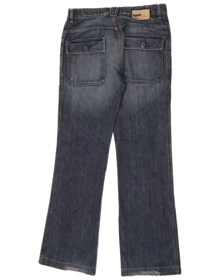 GAS Herren Distressed Bootcut Jeans W32 L34 Blau