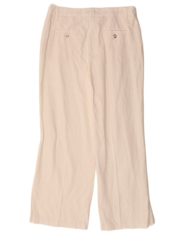 Marks & Spencer Damen Per Una Chinohose UK 10 Small W30 L28 Off White
