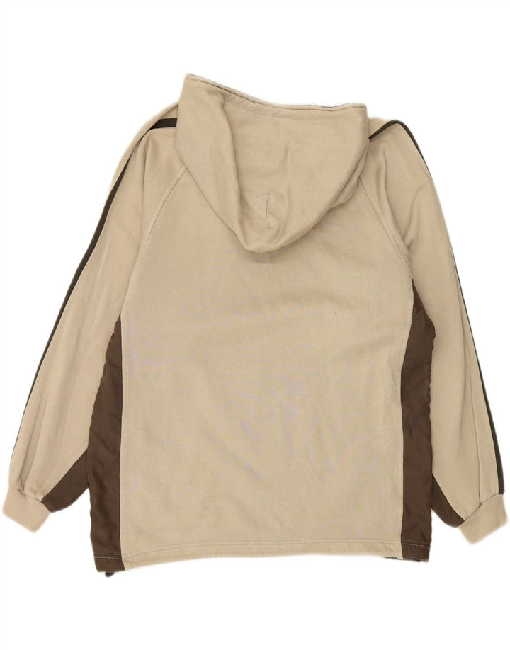 CHAMPION Mens Hoodie Jumper Medium Beige Colourblock Polyester Vintage Champion and Second-Hand Champion from Messina Hembry 