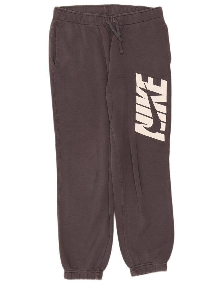 Nike Herren-Trainingshose mit Grafik, mittelgraue Baumwolle
