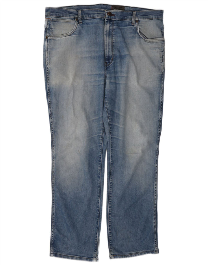 Wrangler Herren Texas Stretch Straight Jeans W40 L30 Blaue Baumwolle
