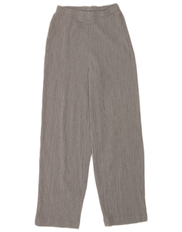 Zara Damen-Freizeithose mit lockerer Passform, Größe S, W26, L29, Grau, Polyester