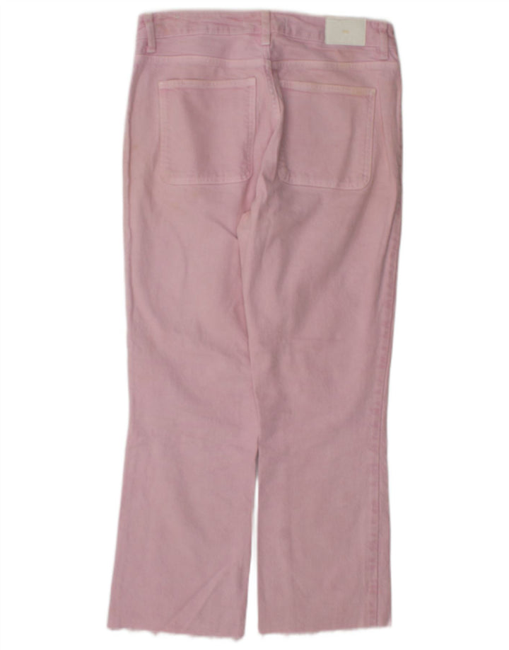 Zara Damen Bootcut Freizeithose EU 38 Small W28 L26 Pink