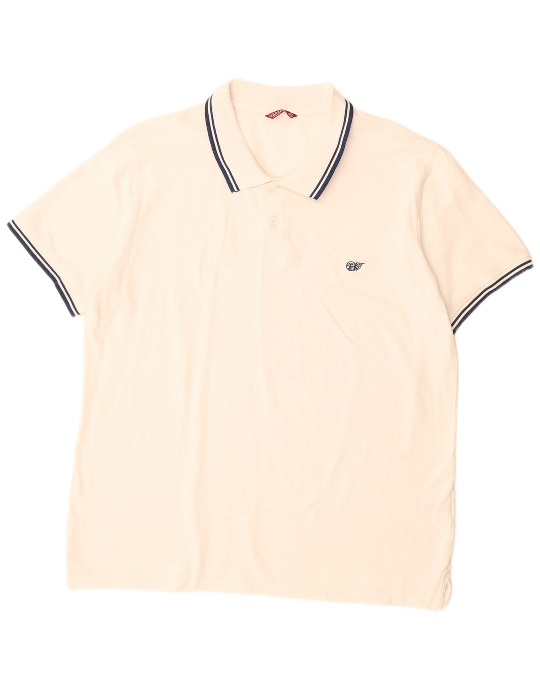 Carrera Herren Poloshirt 2XL Weiße Baumwolle
