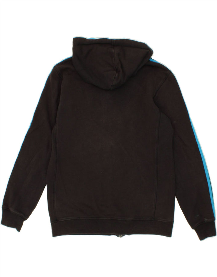 ADIDAS Herren-Kapuzenpullover mit Reißverschluss, mittelschwarz, Baumwolle