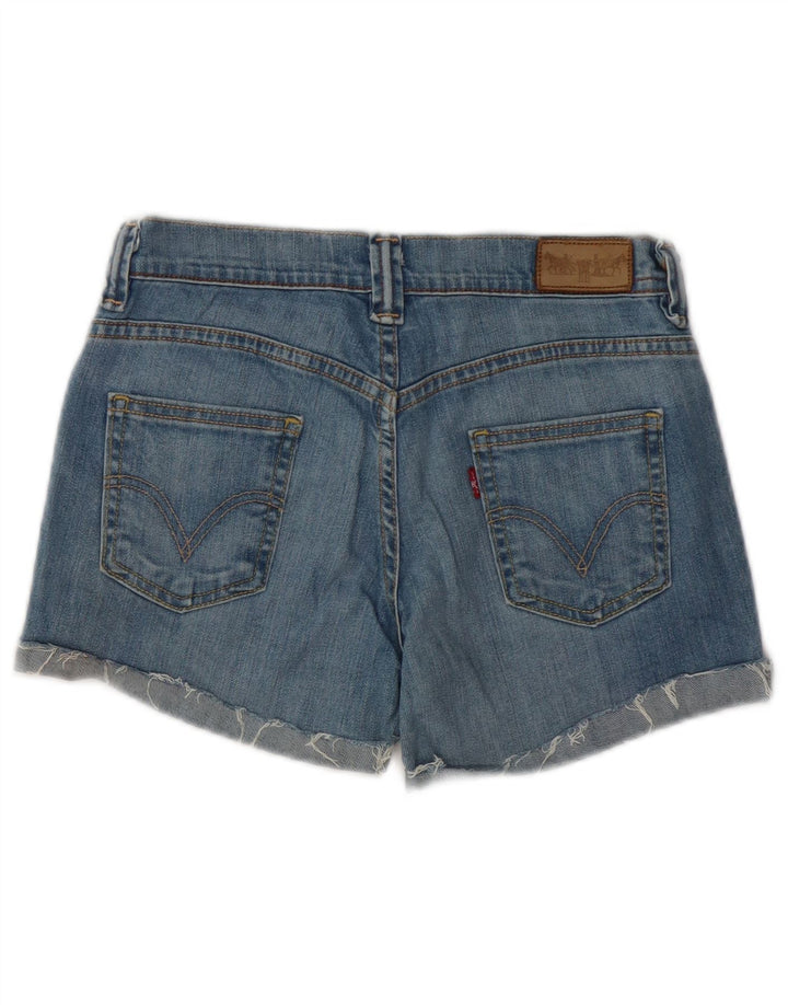 LEVI'S Damen Jeansshorts W28 mittelblaue Baumwolle