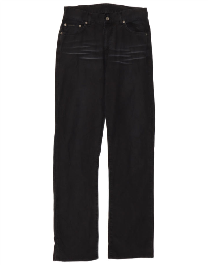 Calvin Klein Herren Straight Jeans W30 L33 Schwarze Baumwolle